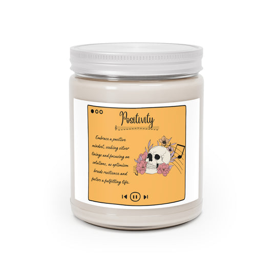 Harmony Unearthed: Positivity Fusion Fitness Candle